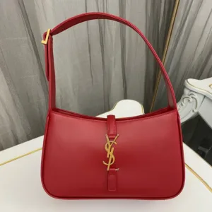 Saint Laurent  le 5 a 7 mini hobo bag – Red
