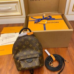 Louis Vuitton LV Palm Springs Mini Fake Backpack Brown 17x22cm