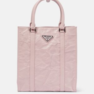 Leather tote bag