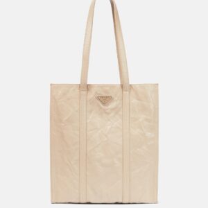 Small leather tote bag