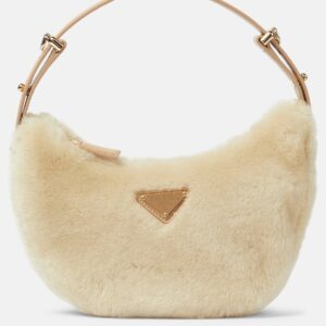 Arqué shearling shoulder bag