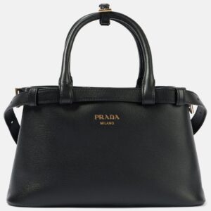 Prada Buckle Small leather tote bag