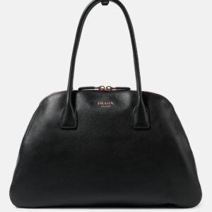 Large leather tote bag