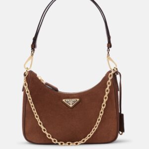 Re-Edition Mini suede shoulder bag
