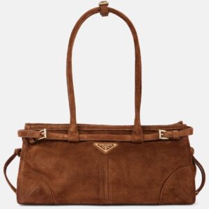 Medium suede tote bag