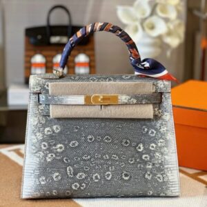 Hermes Kelly Lizard II Generation Replica 1:1 Handbags 28cm