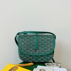 Goyard Super Fake Green Handbag With Pattern 22x16x7cm