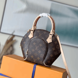 Louis Vuitton Ellipse BB Monogram Handle White Milk Fake Handbags 28x21x8cm