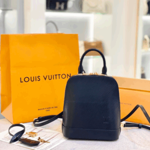 Louis Vuitton LV Alma Backpack Woman’s Black Fake 15x20x10cm