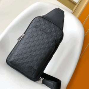 Louis Vuitton LV Avenue Men’s Bag Like Auth Checkerboard Pattern Black 20x31x7cm
