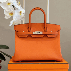 Hermes Woman’s Birkin Phw Togo Orange Replica Handbags 30cm