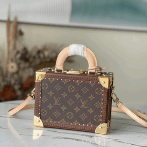 Louis Vuitton LV Valisette Tresor Monogram Super Fake Handbags 22.5×14.5×11.5cm