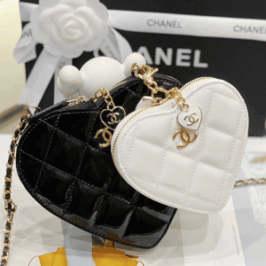 Chanel Fake Handbags Woman’s Heart Pattern Full Wallet 15x13x2cm