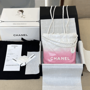 Chanel Super Fake 11 Handbag 22 Mini Mix White Pink Woman’s 20cm