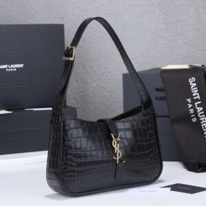 YSL Black Crocodile shoulder bag
