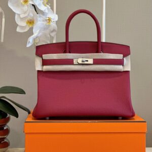 Hermes Woman’s Plum Red Birkin Phw Togo Replica 11 Handbags 30cm